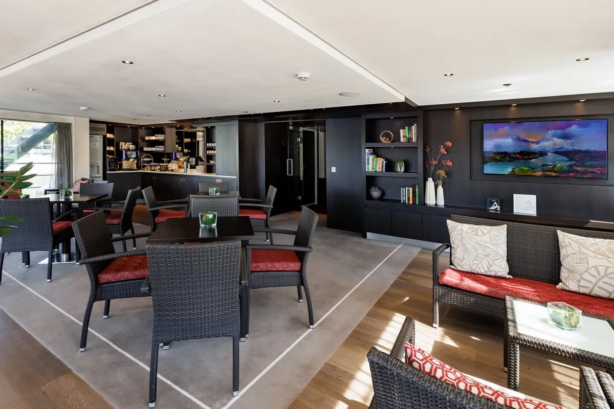 Lounge room on a cruise ship