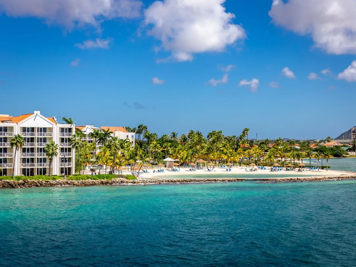 Aruba panoramic beach view