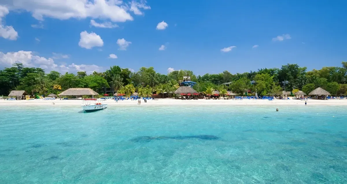 Panoramic view of the beach at Beaches Resorts