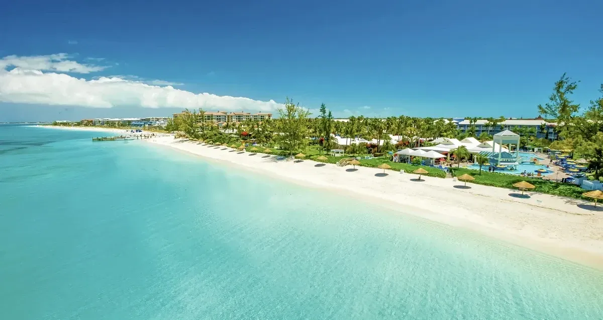 Aerial view of the Beaches Turks & Caicos resort