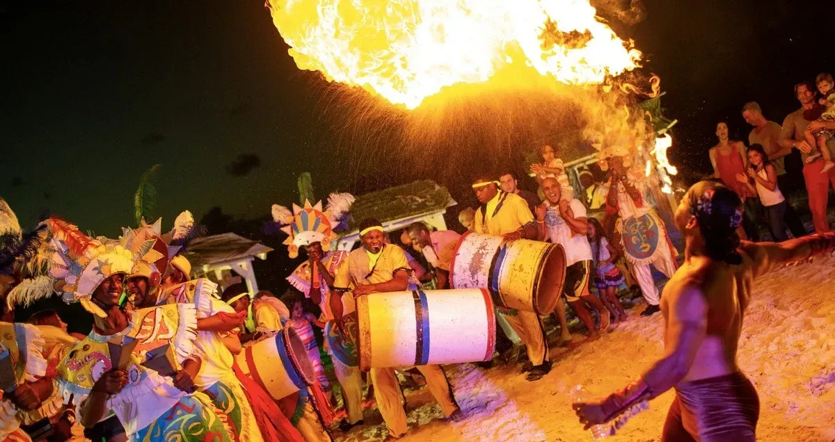 Entertainment show with music