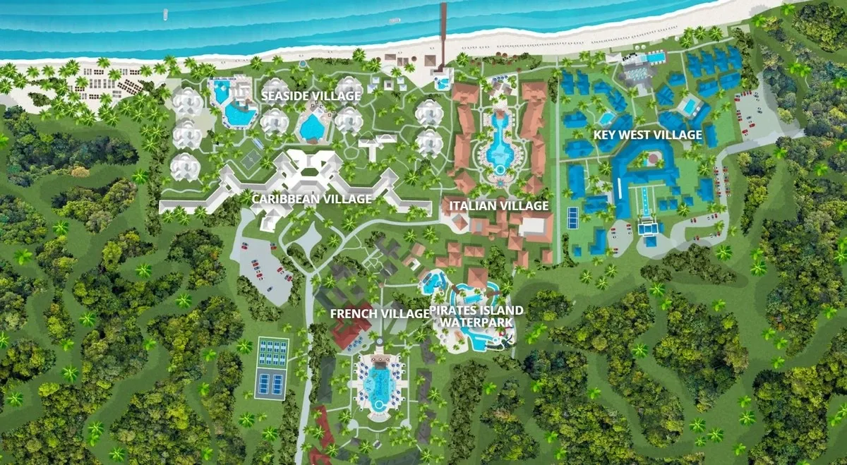 Aerial view of beaches Resortx