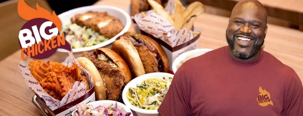 Detail view of chicken burgers and french fries