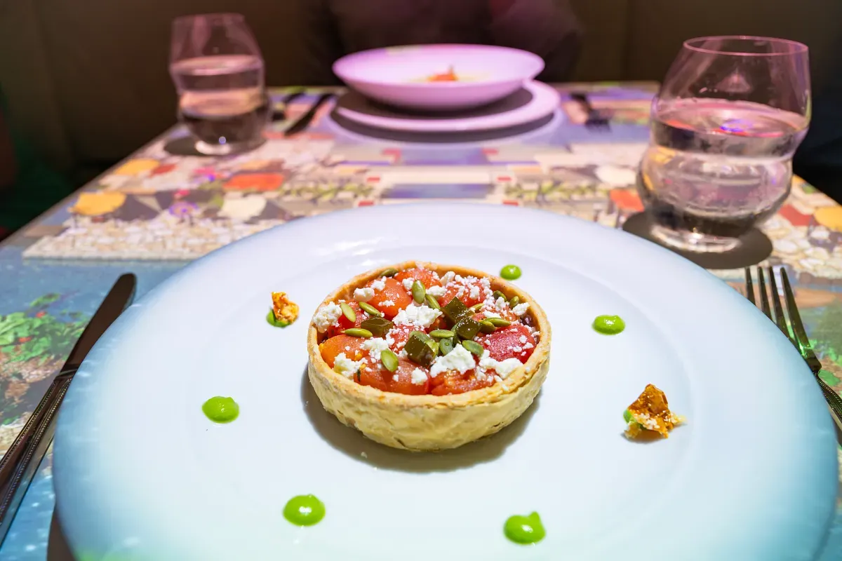 Close up of a salad on a plate