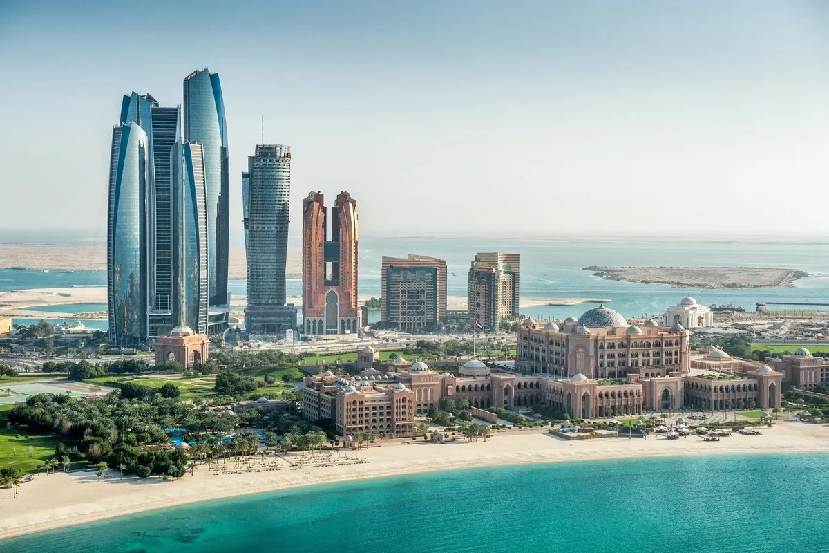 Abu Dhabi coastline view