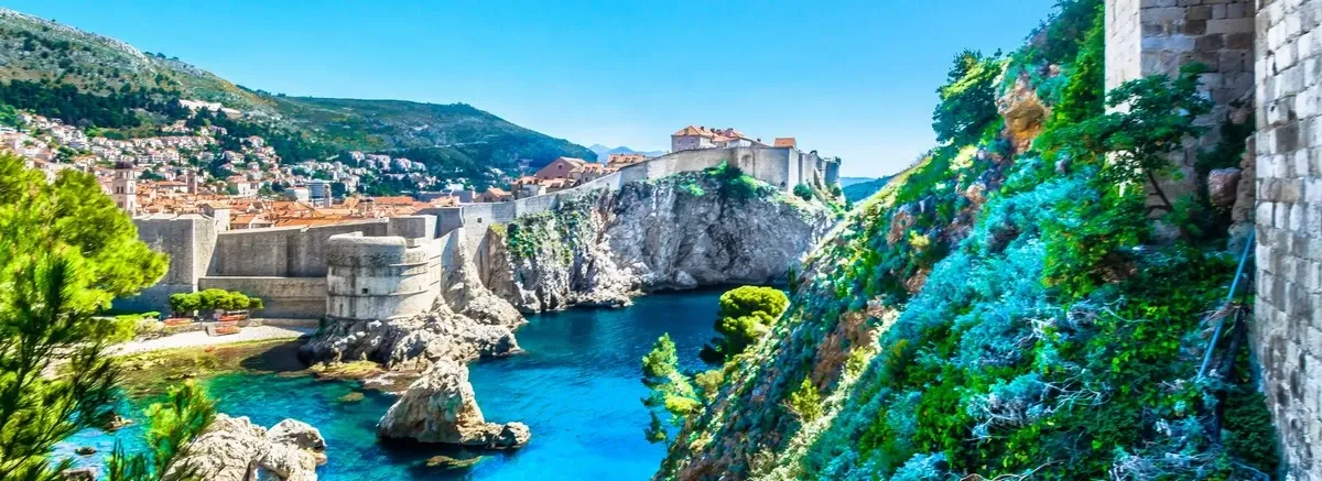 Croatia coastline view on a sunny day