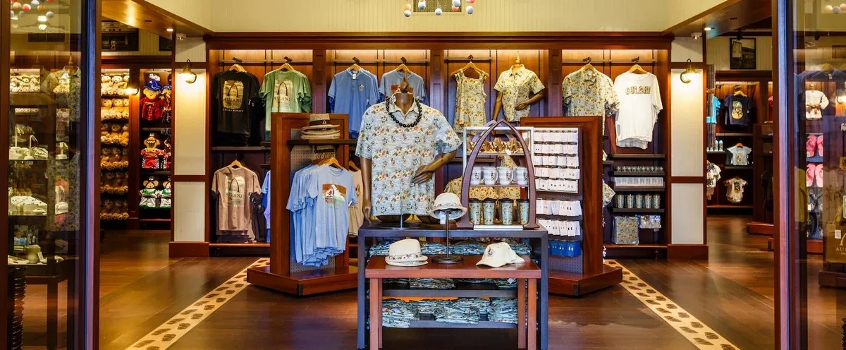 Clothing store with disney merch