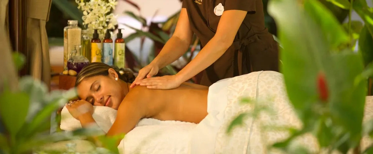 Woman having a massage
