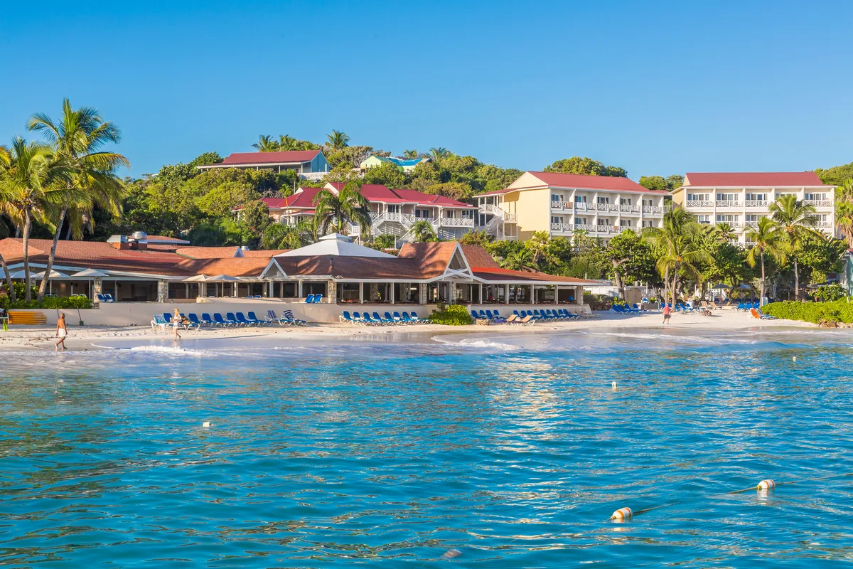View of Elite Island Resorts from the ocean